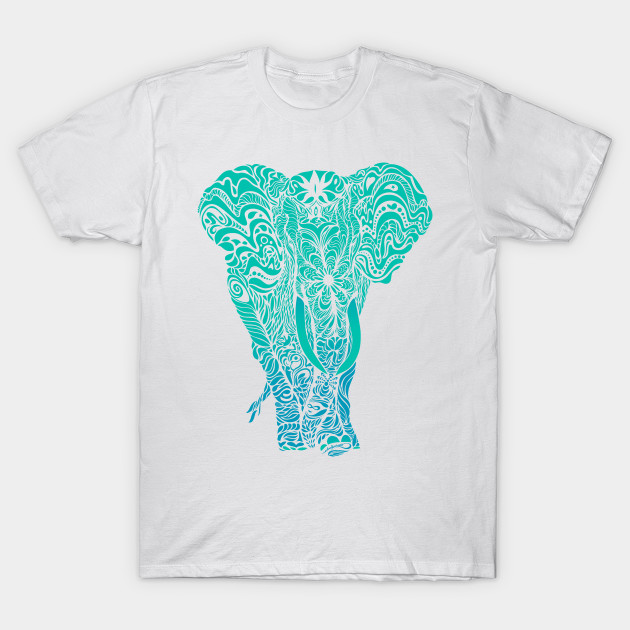 Not a circus turquoise elephant by #Bizzartino by bizzartino